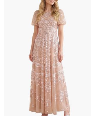 Women's Anais Sequin Short Sleeve Gown