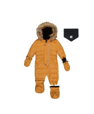 Baby Unisex 6M TO 24M Original One Piece Puffy Snowsuit with Removable Mittens and Boots Sugar
