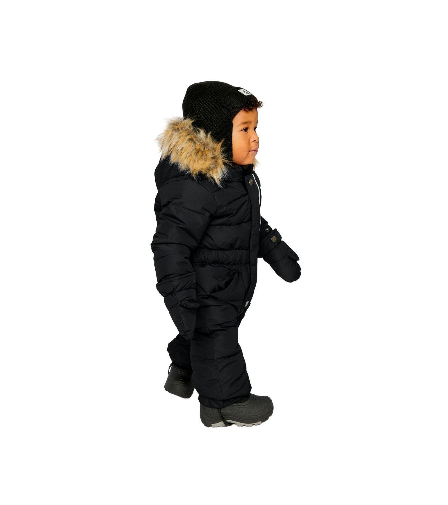 Baby ( 6M to 24M ) Unisex Original One Piece Puffy Snowsuit with Removable Mittens and Boots
