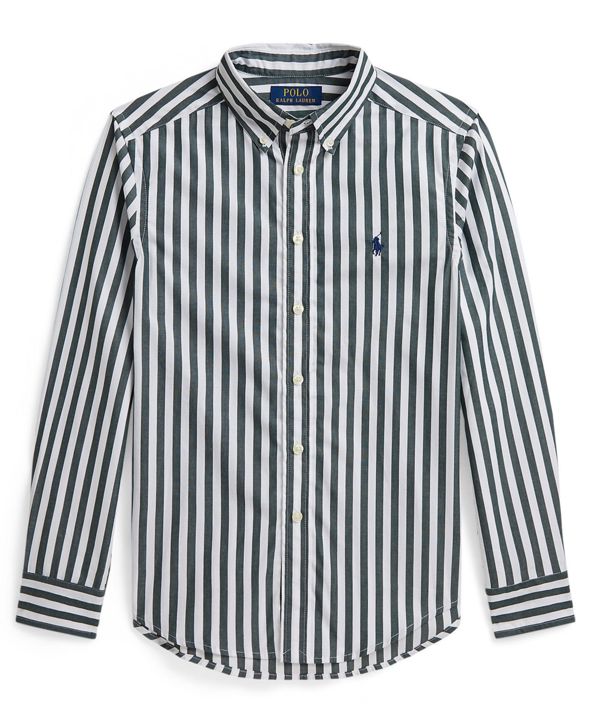 Polo Ralph Lauren Boys' 8-20 Striped Cotton Poplin Shirt
