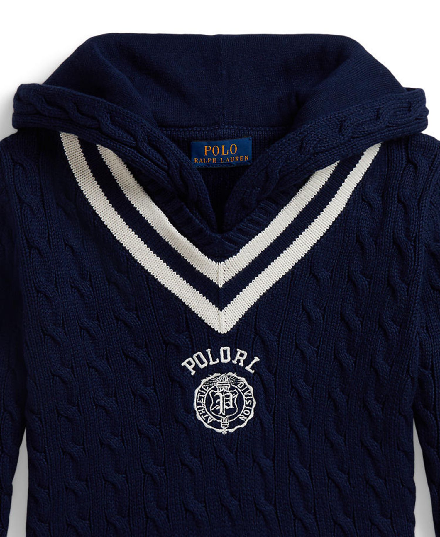 Boys' 2T-7 Cotton Hooded Cricket Sweater