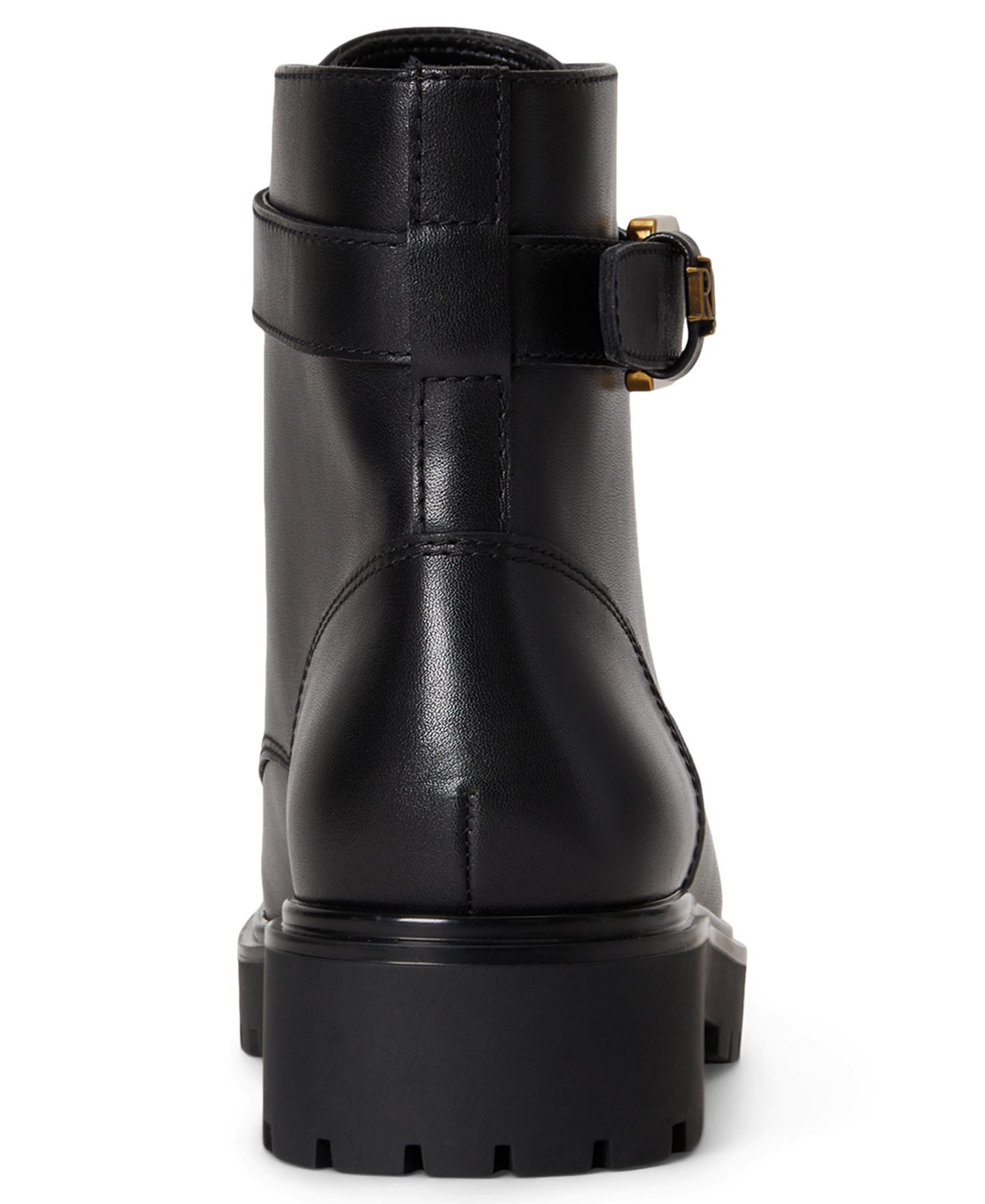 Женские ботинки Lauren Ralph Lauren Allyson Logo Lace-Up Booties, цвет: Чёрный — фото 3