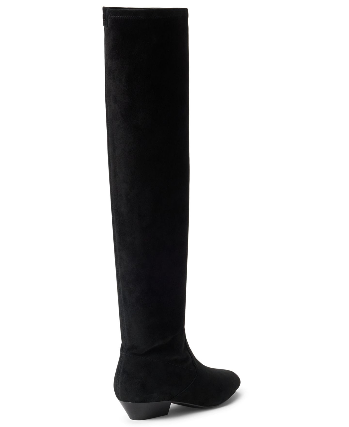 Женские ботинки Lauren Ralph Lauren Weslee Stretch Zipper Tall, цвет: Чёрный замшевый — фото 3