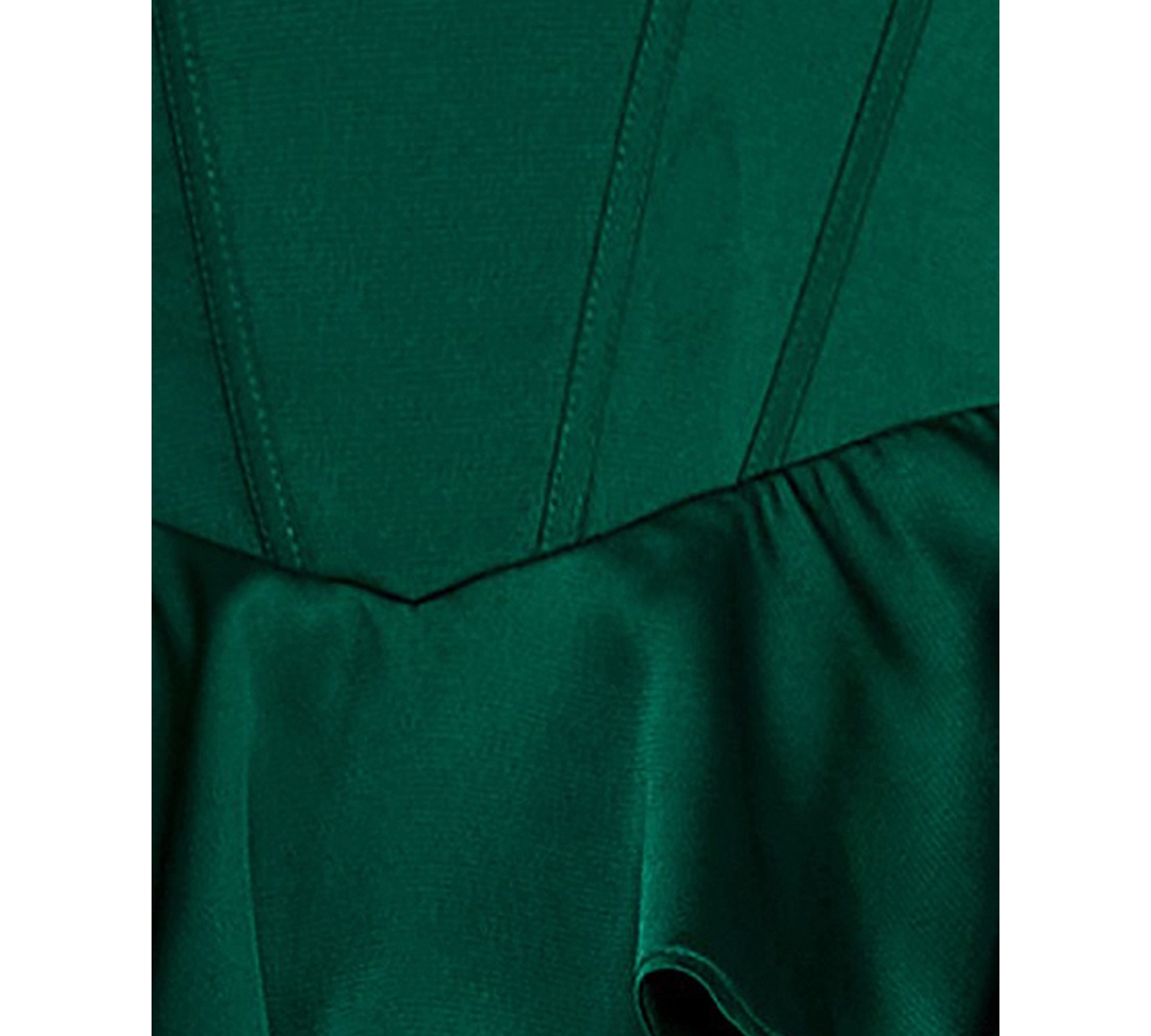 B Darlin Juniors' Satin Corset Tiered Dress