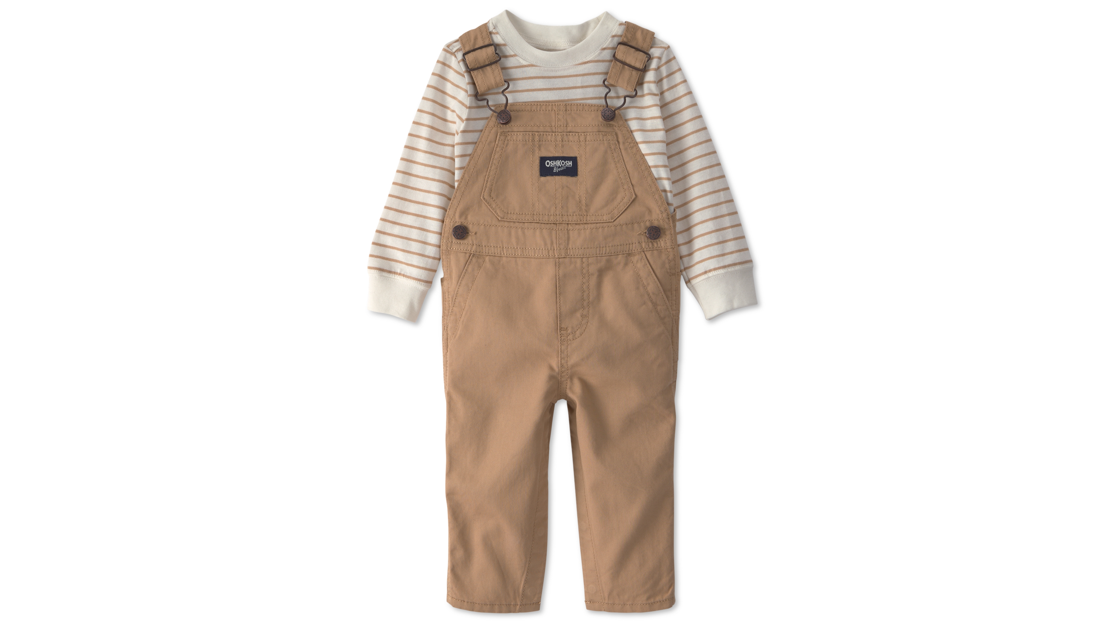 Osh Kosh Baby Boys' Long-Sleeve Striped Top and Jumper, 2-Piece Set