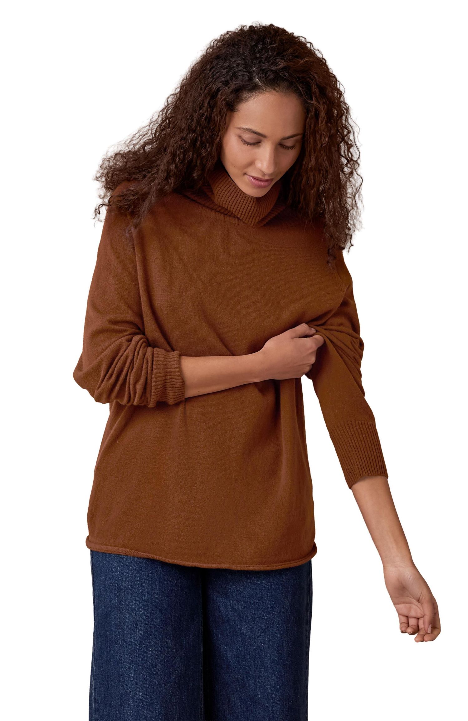 Women's Celtic and Co. Supersoft Slouchy Turtle Neck Sweater