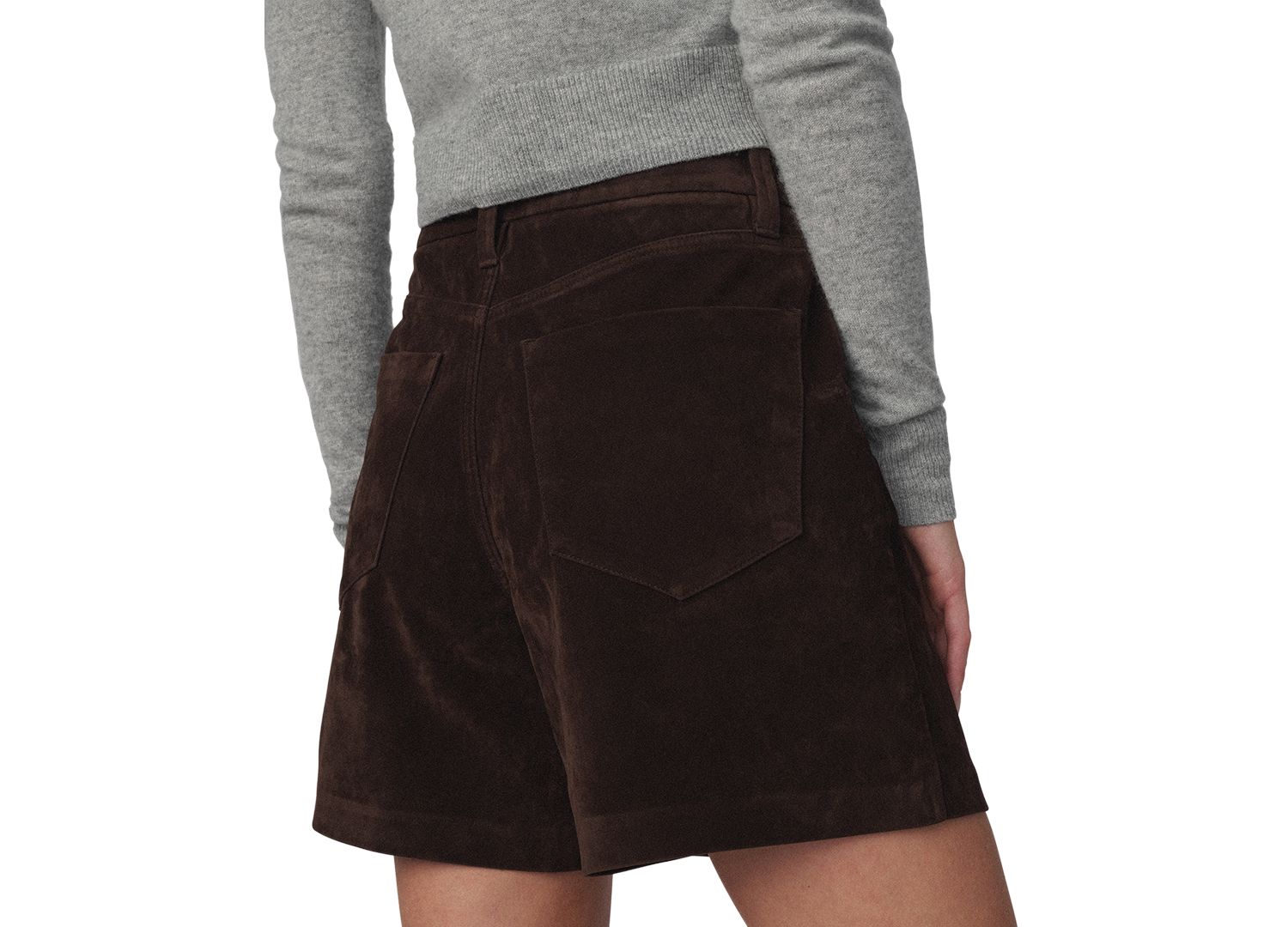 Women's High-Waisted Faux-Suede Harlowe Shorts