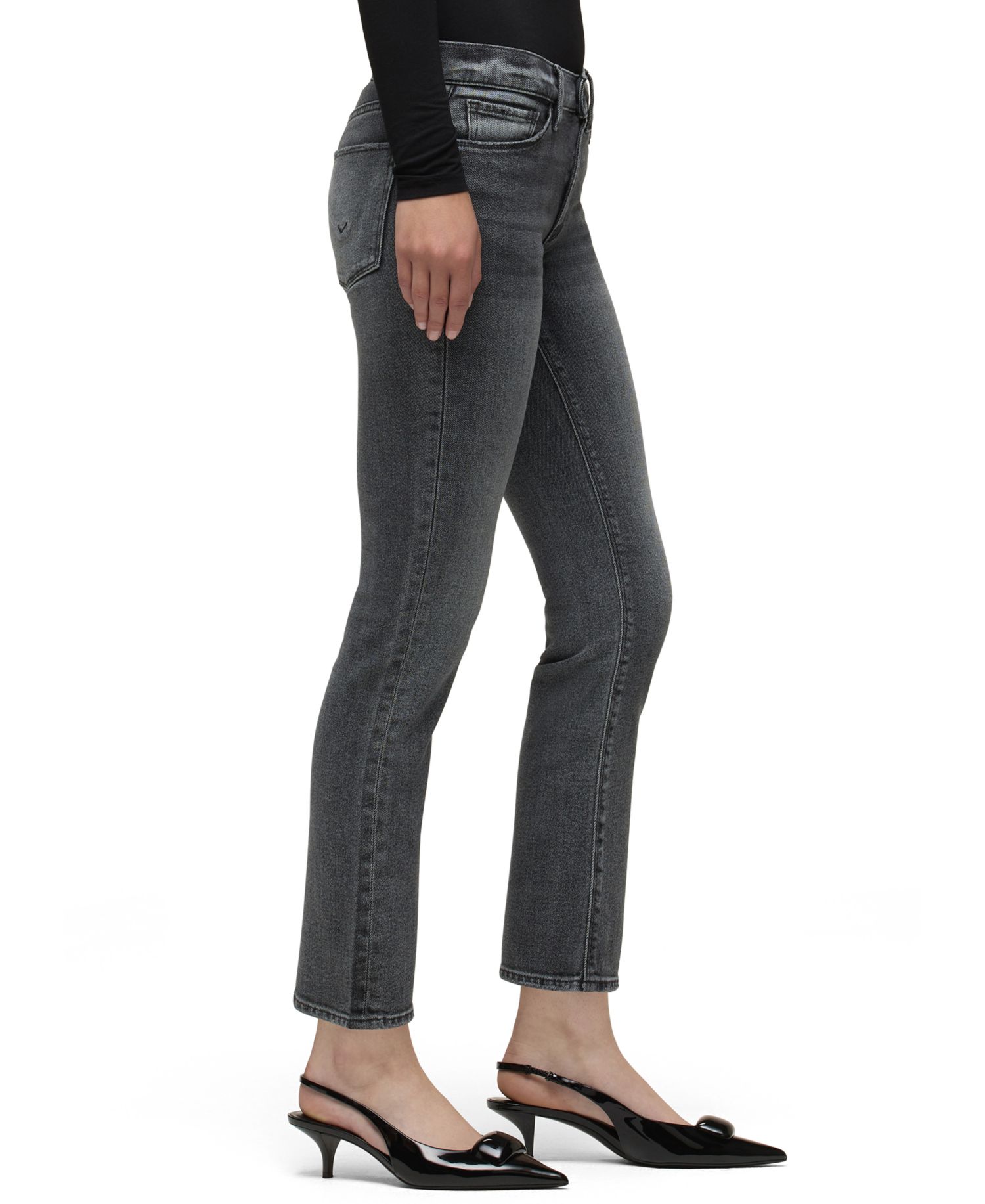 Women's Nico Mid-Rise Straight-Leg Cropped Denim Jeans