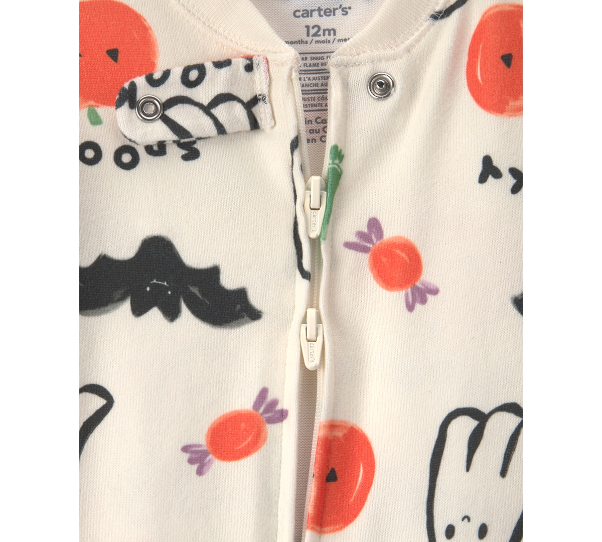 Carters Baby Boys' and Girls' Halloween Snug Fit Footed Long-Sleeve Pajama