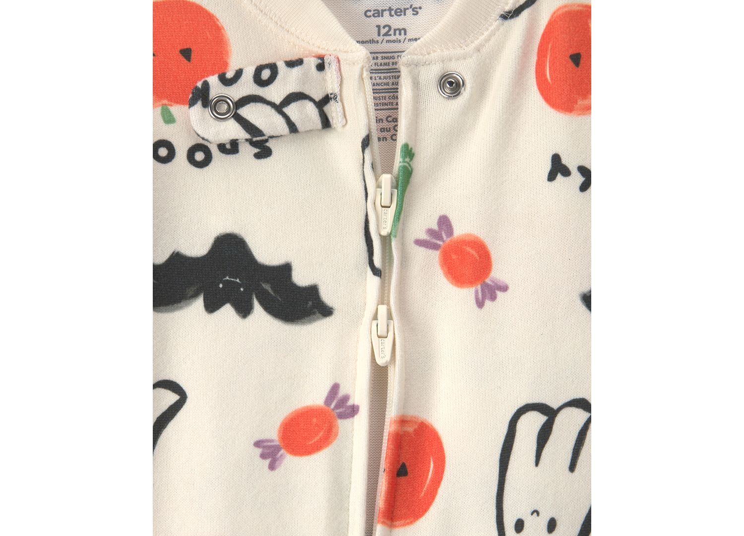 Carters Baby Boys' and Baby Girls' Halloween Snug Fit Footed Long-Sleeve Pajama