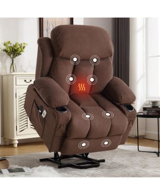 Power Lift Recliner Chair with Heat, Massage, and USB Port