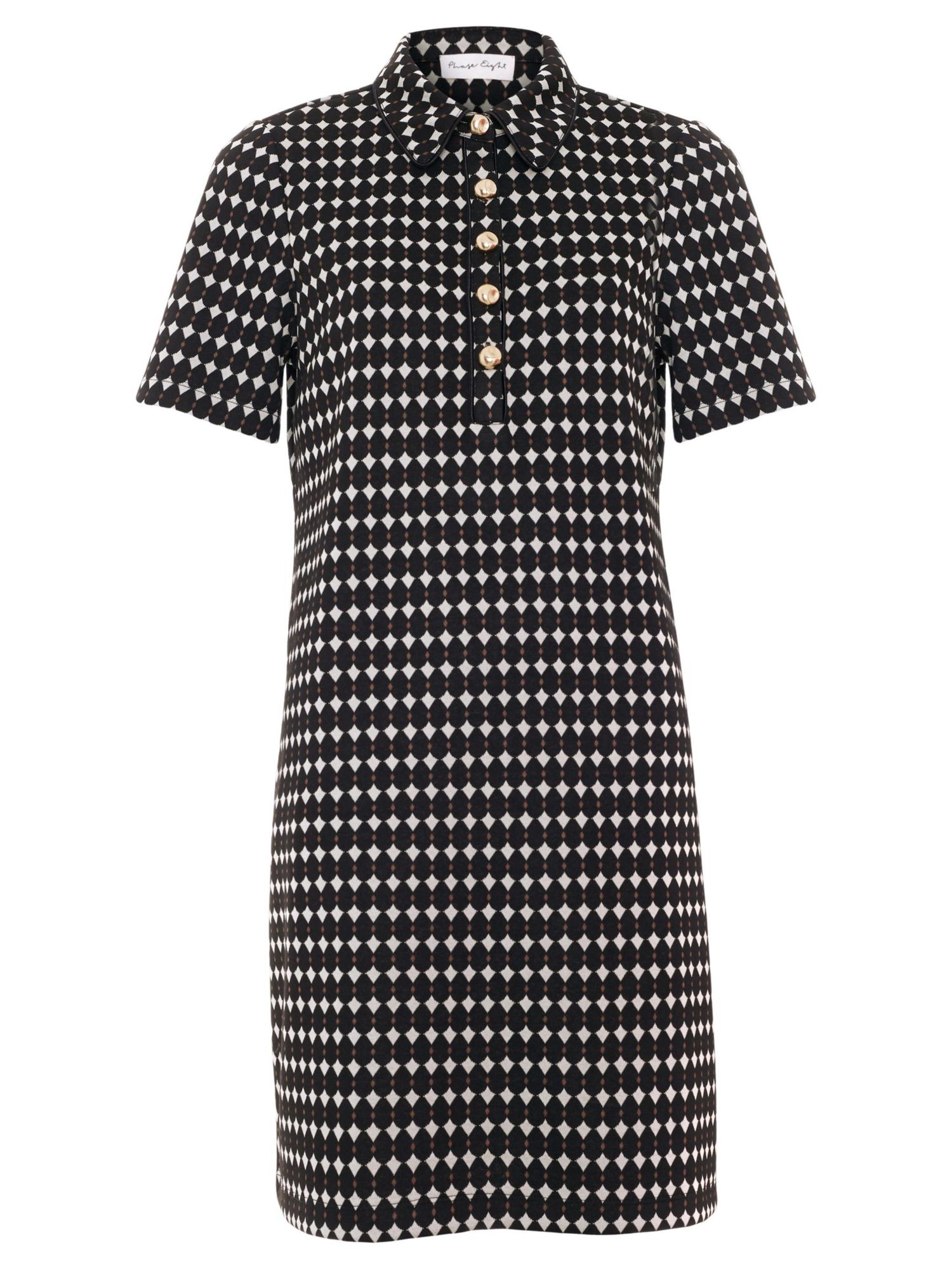 Women's Vivienne Short-Sleeve Geometric Shirt Dress