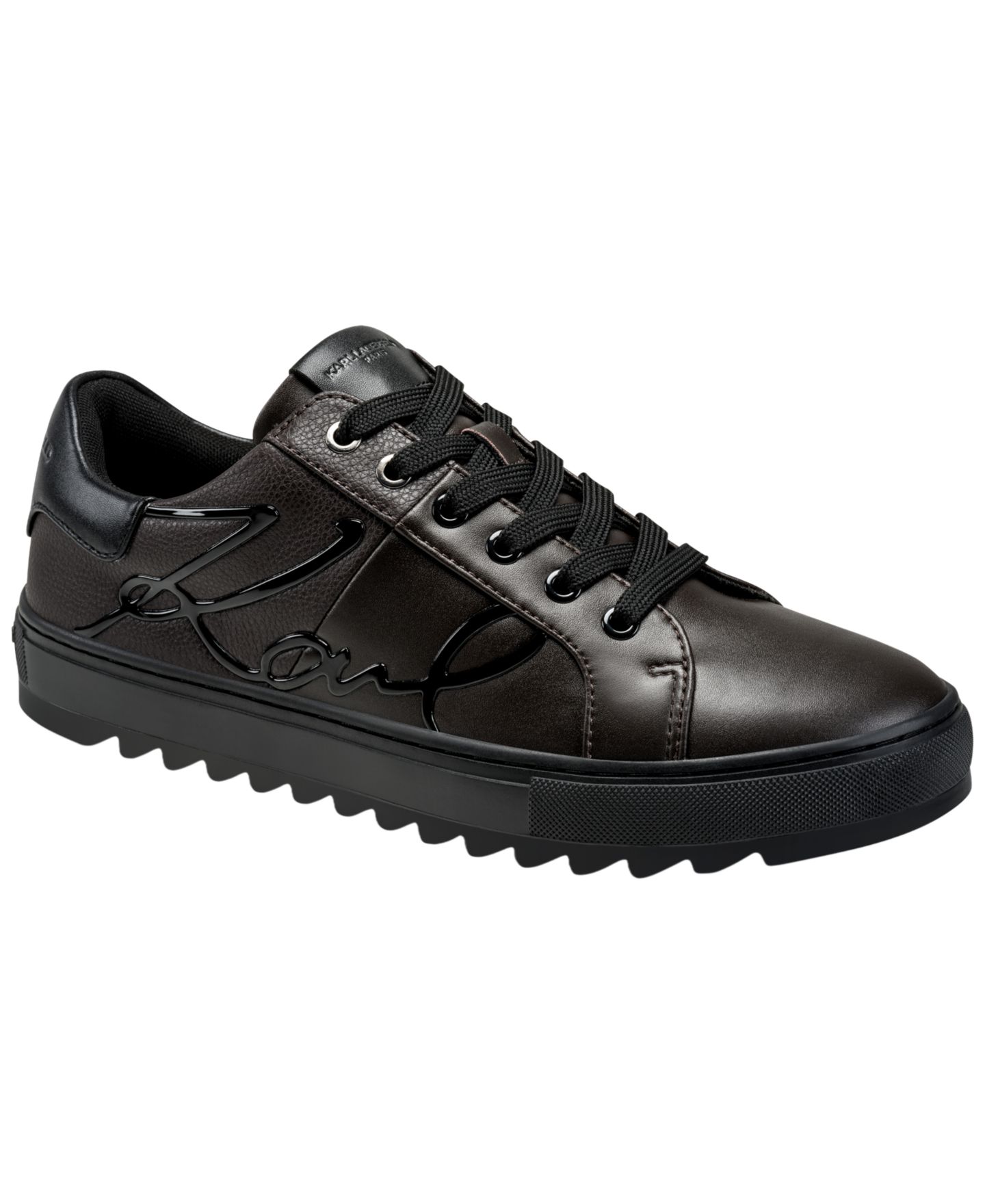 Мужские кроссовки KARL LAGERFELD PARIS Matheo Round-Toe, цвет: Средний коричневый — фото 1