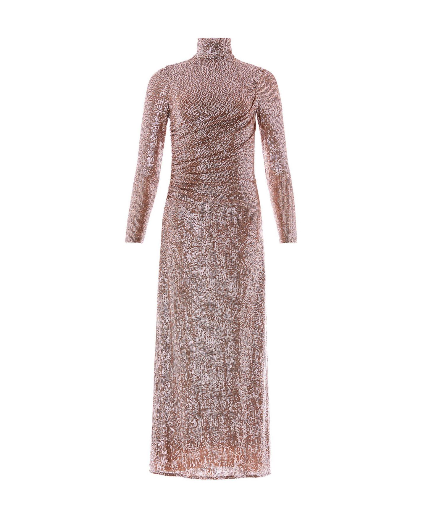 Женское платье Needle & Thread Malia Sequin Turtleneck Gown, цвет: Тёплый серо-коричневый — фото 4