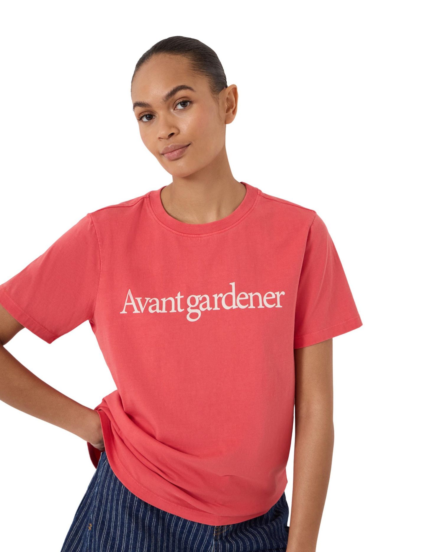 Женская футболка Hush Avant Gardener Graphic Crewneck, цвет: Арбузный — фото 4