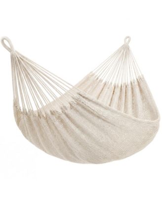 Double Outdoor Hammock 2 Person Thick Polyester Rope Portable Heavy Duty 450lbs Capacity