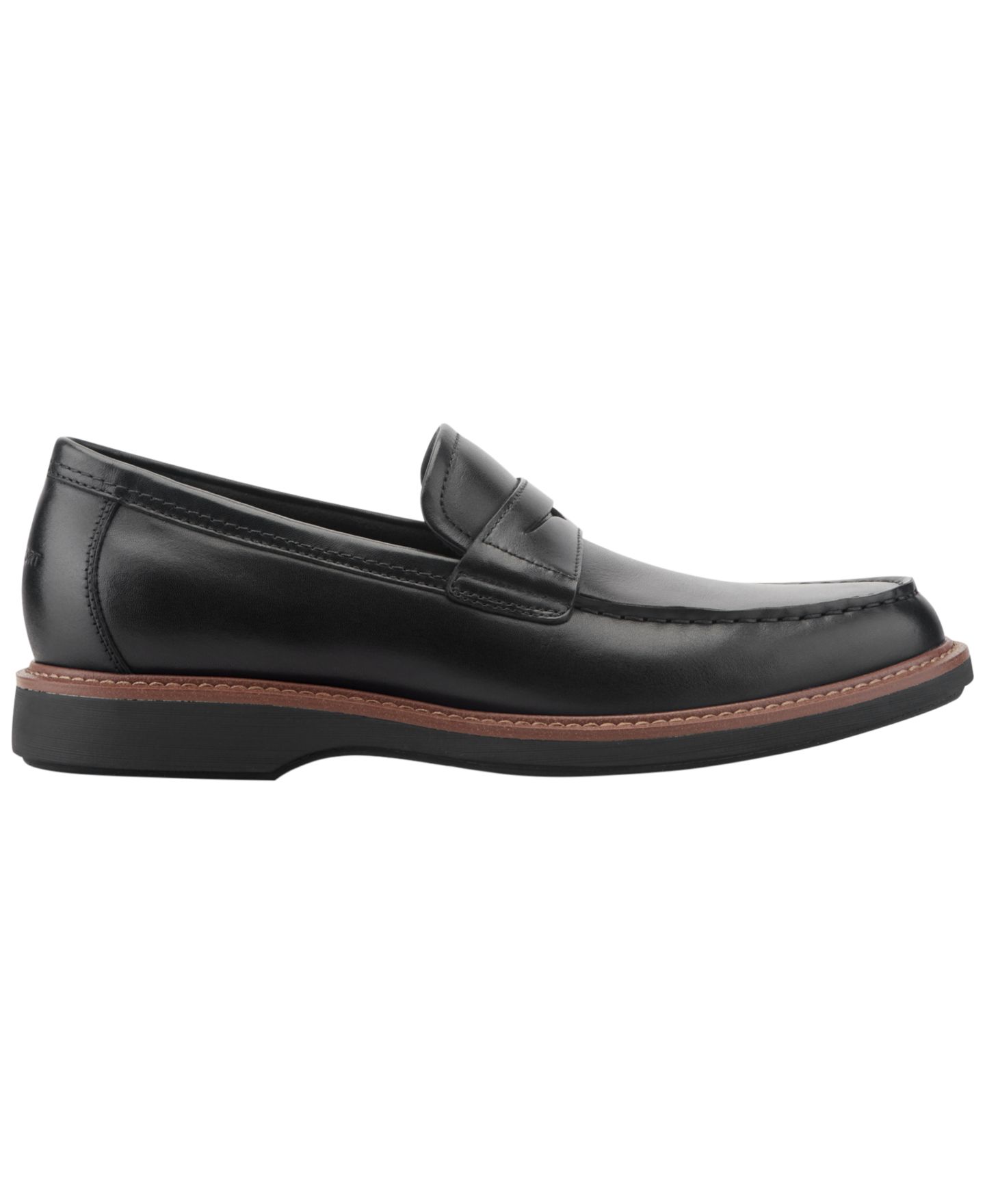 Мужские туфли Rockport Ledger Casual Penny, цвет: Чёрный кожаный — фото 2