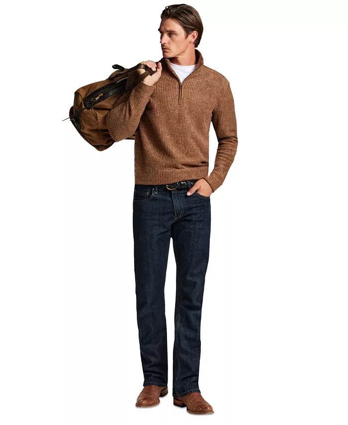 Men's Terry Grid Fleece Quarter-Zip Sweater - thumbnail 7