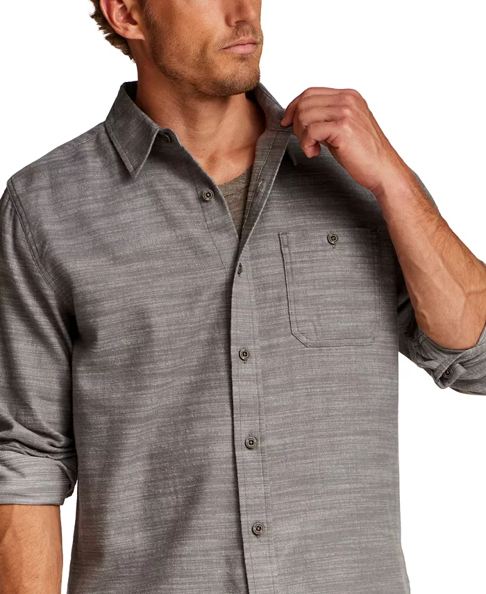 Men's Peached Slub Solid Shirt - thumbnail 4