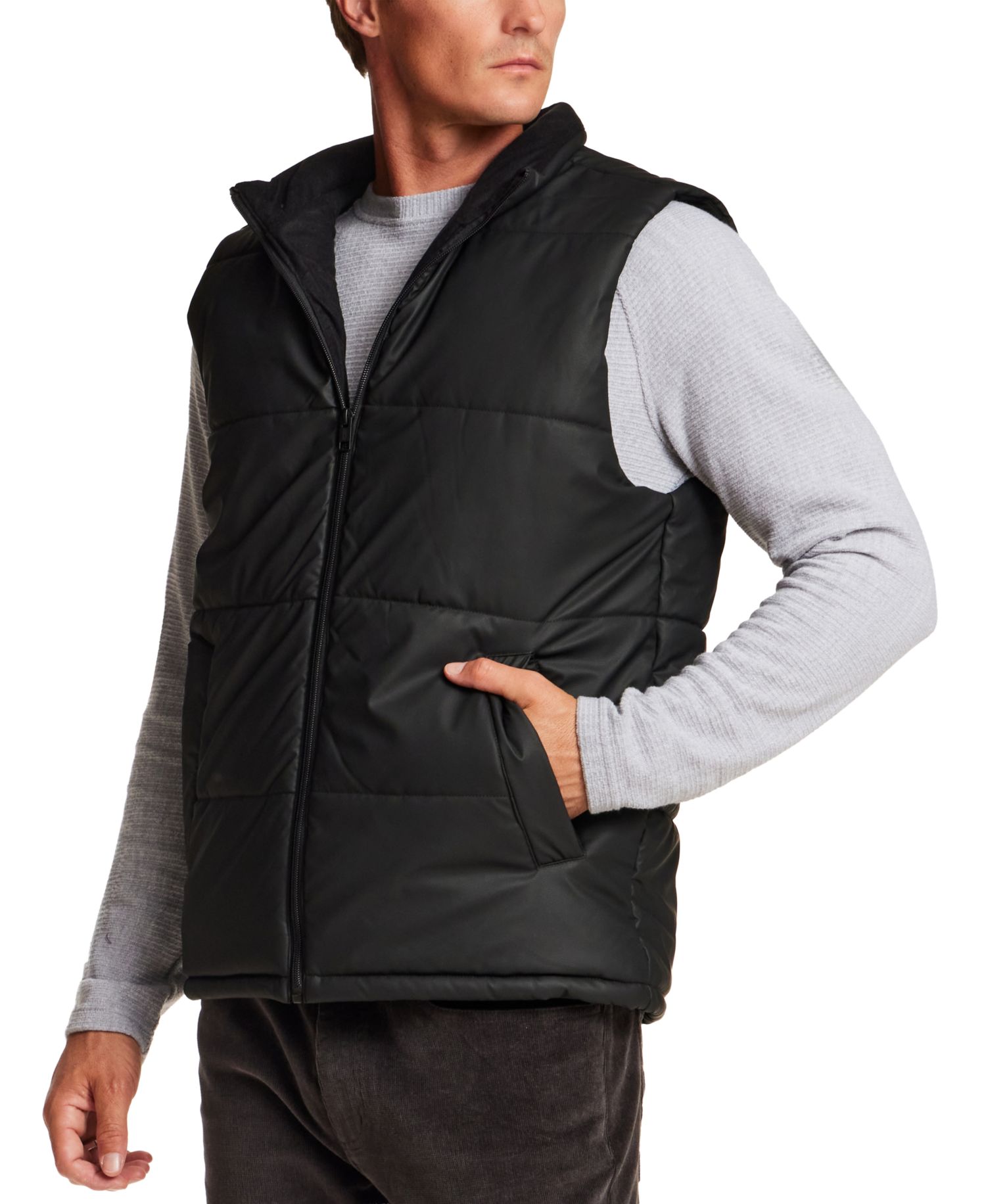 Men's Matte Full-Zip Puffer Vest