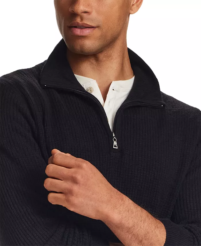 Men's Soft Touch All Over Texture Quarter-Zip Sweater - thumbnail 3