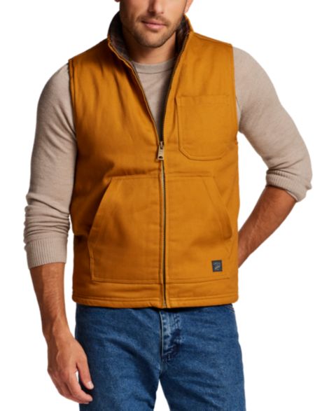 Мужской жилет Weatherproof Vintage Plaid Flannel Canvas Vest, цвет: Золотой