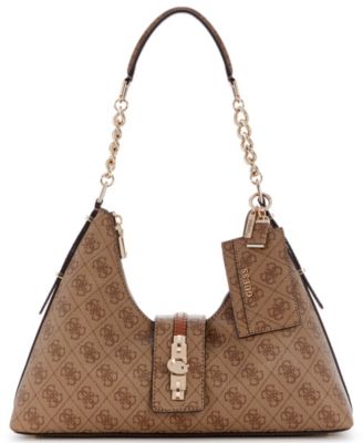 Yvonne Logo Medium Hobo Handbag
