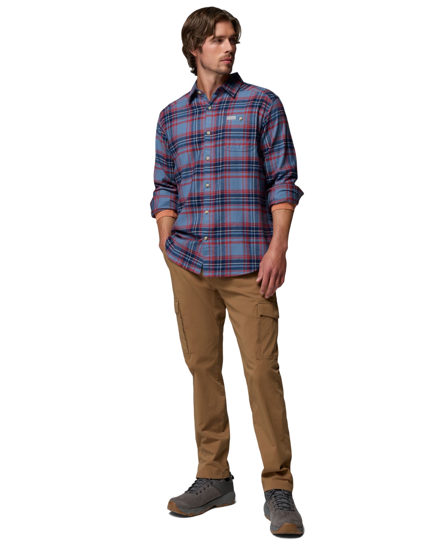 Men's Cornell Woods Flannel Long-Sleeve Shirt