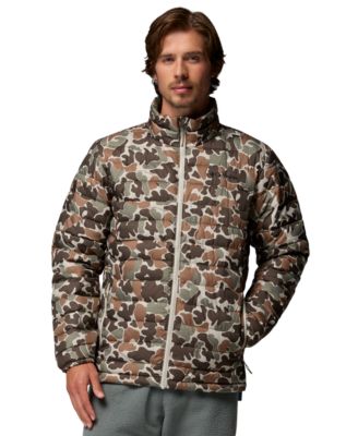 Men's Powder Lite II Quilted Print Full-Zip Jacket