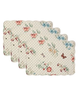 Butterfly Meadow Fall Quilted Placemats, Set of 4