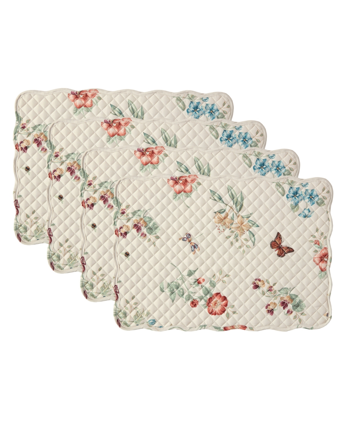Lenox Butterfly Meadow Fall Quilted Placemats, Set of 4