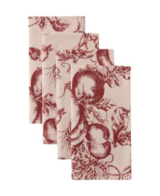Pumpkin Toile Napkins, Set of 4