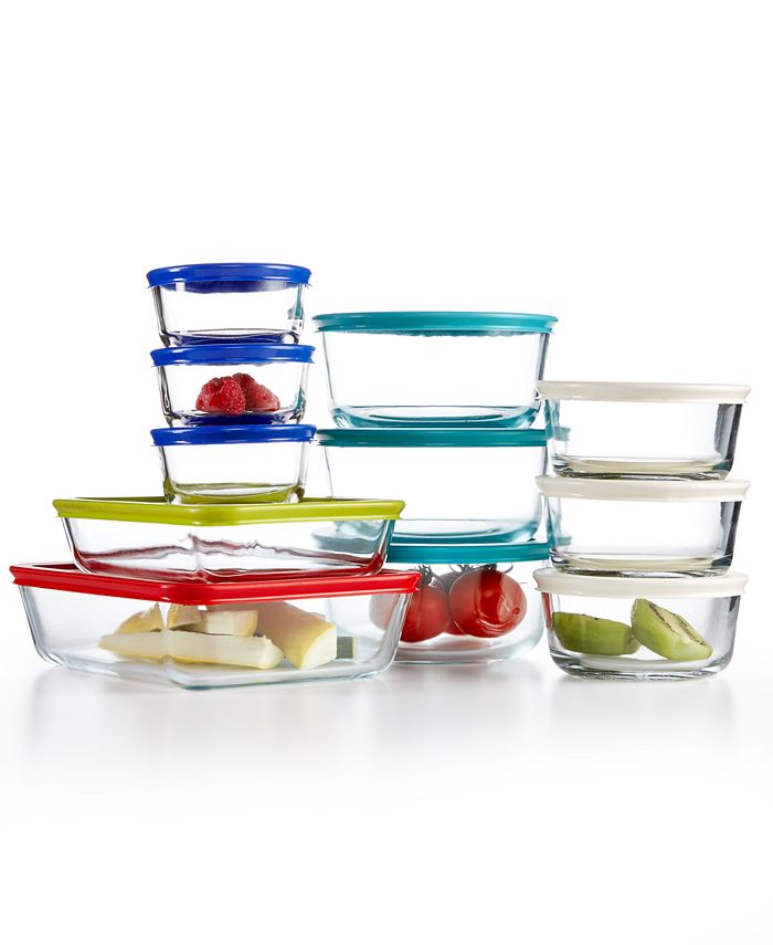 Pyrex 22 Piece Food Storage Container Set, Created for Macy's Macy's