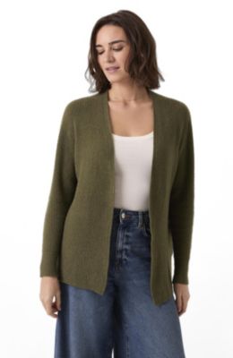 Women's Longline Ribbed Cardigan