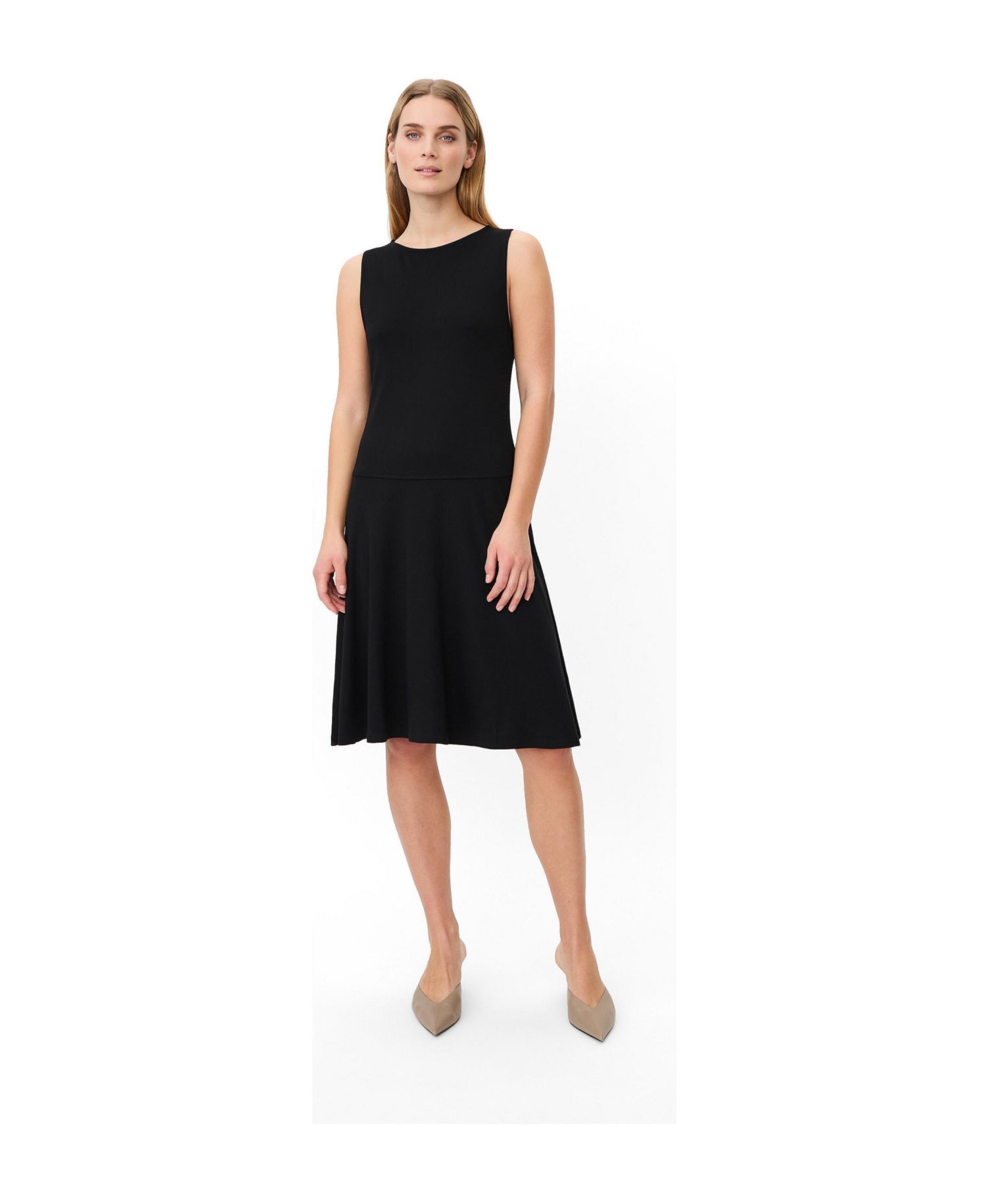 Women's MaOlcay Fit & Flare Sleeveless Midi Dress
