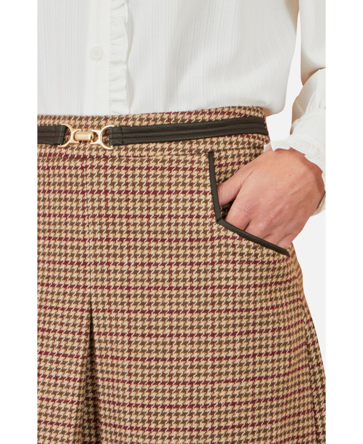Women's Tailored Check Mini Skirt