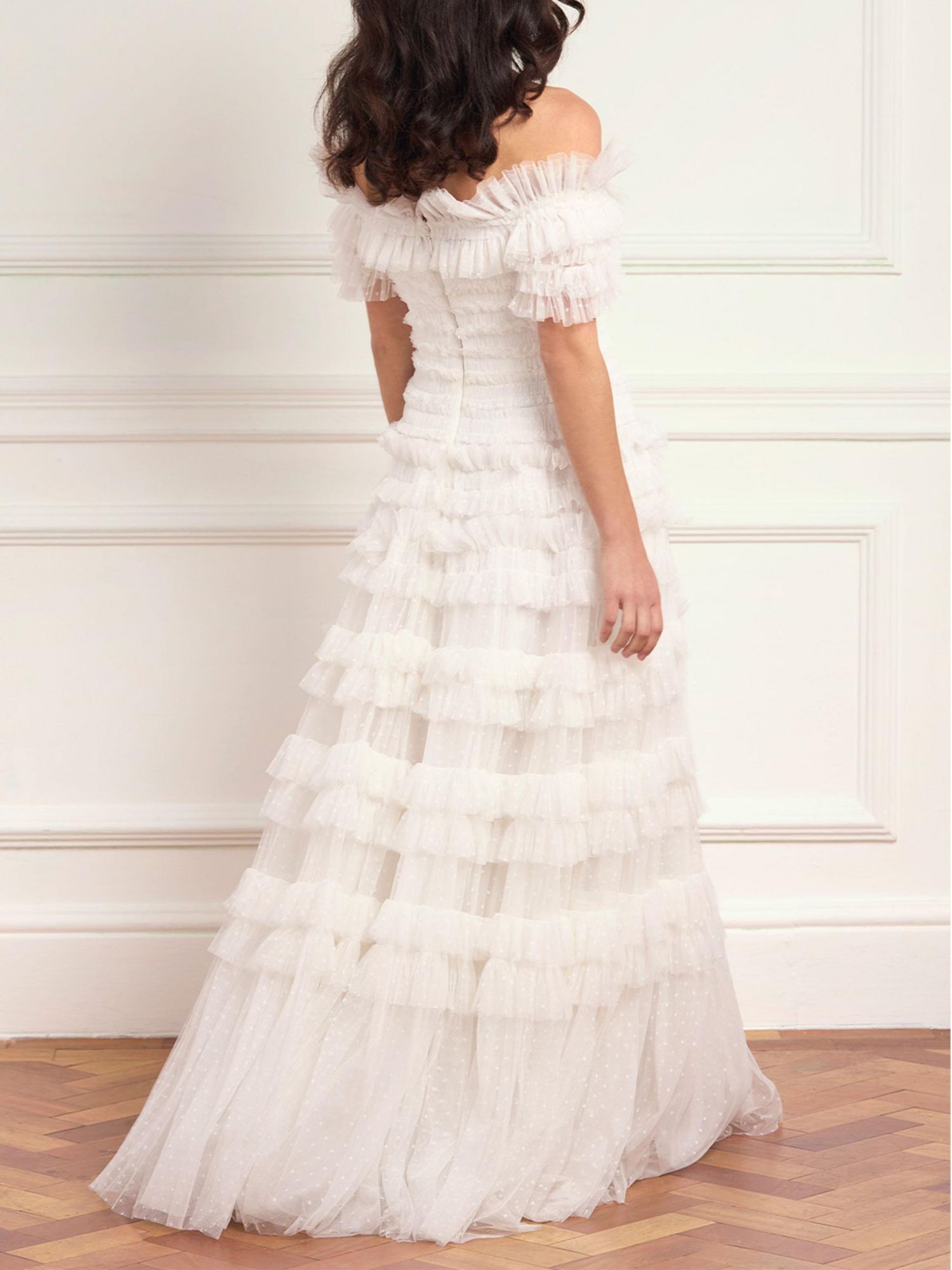 Women's Lisette Ruffle Off Shoulder Gown