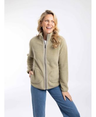 Women's Lucille Lightweight Full Zip Borg Fleece Sweatshirt