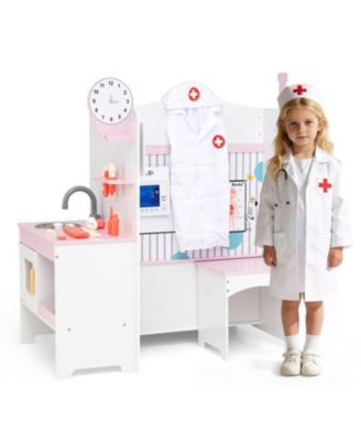 Kids Doctor Adjustable Height Bar Hand Washing Station 27-Piece Play Set, Ages 3+