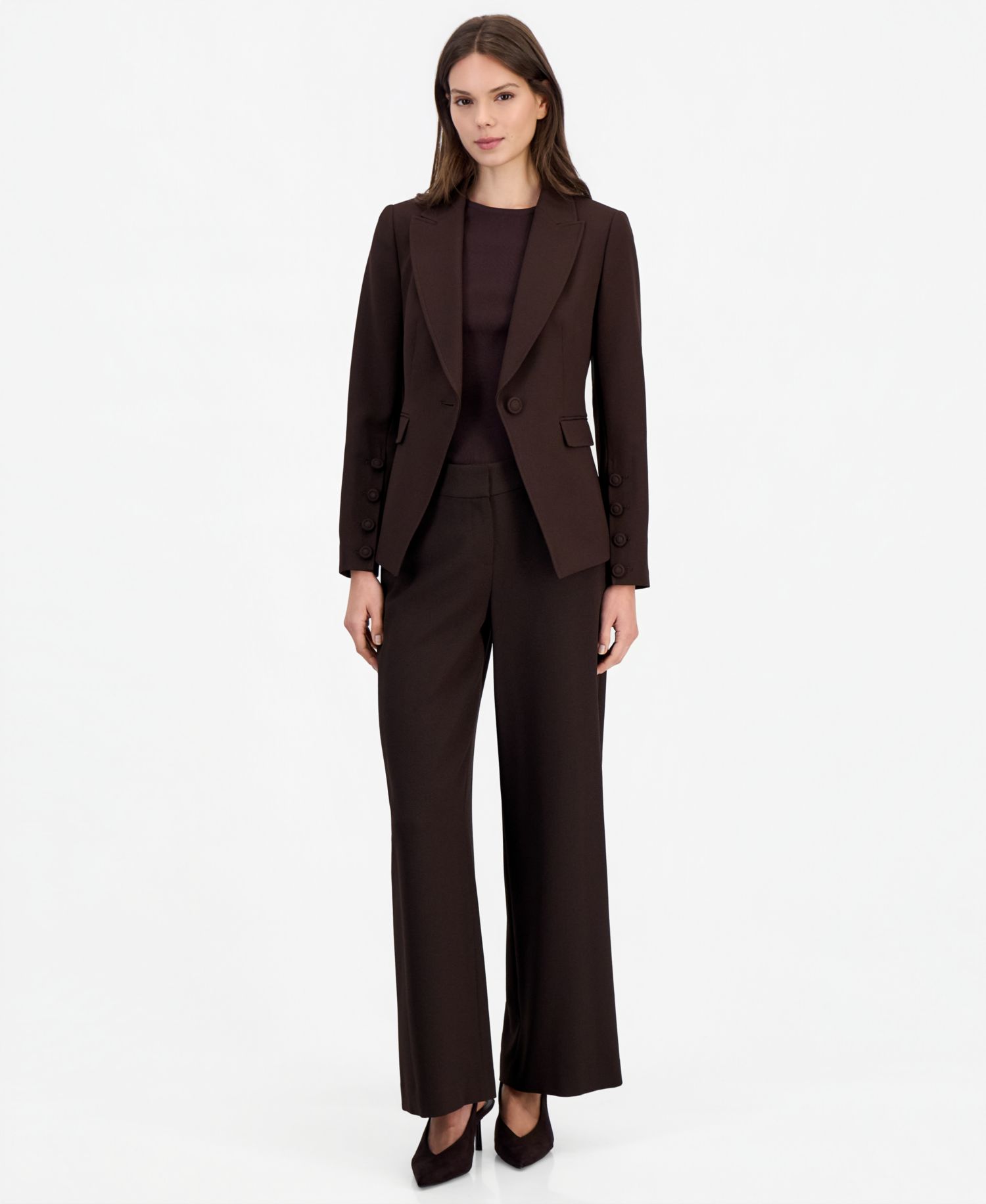 Women's Mid-Rise Wide-Leg Pants