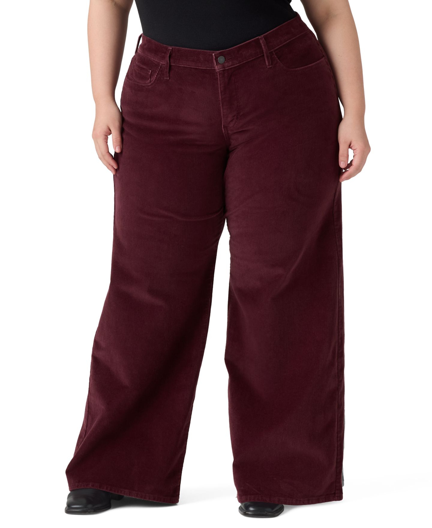Женские вельветовые брюки Levi's 318 Shaping широкие, цвет: Java — фото 2