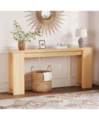 70.9" Farmhouse Narrow Console Table, Rustic Entryway Sofa Table for Living Room, Hallway