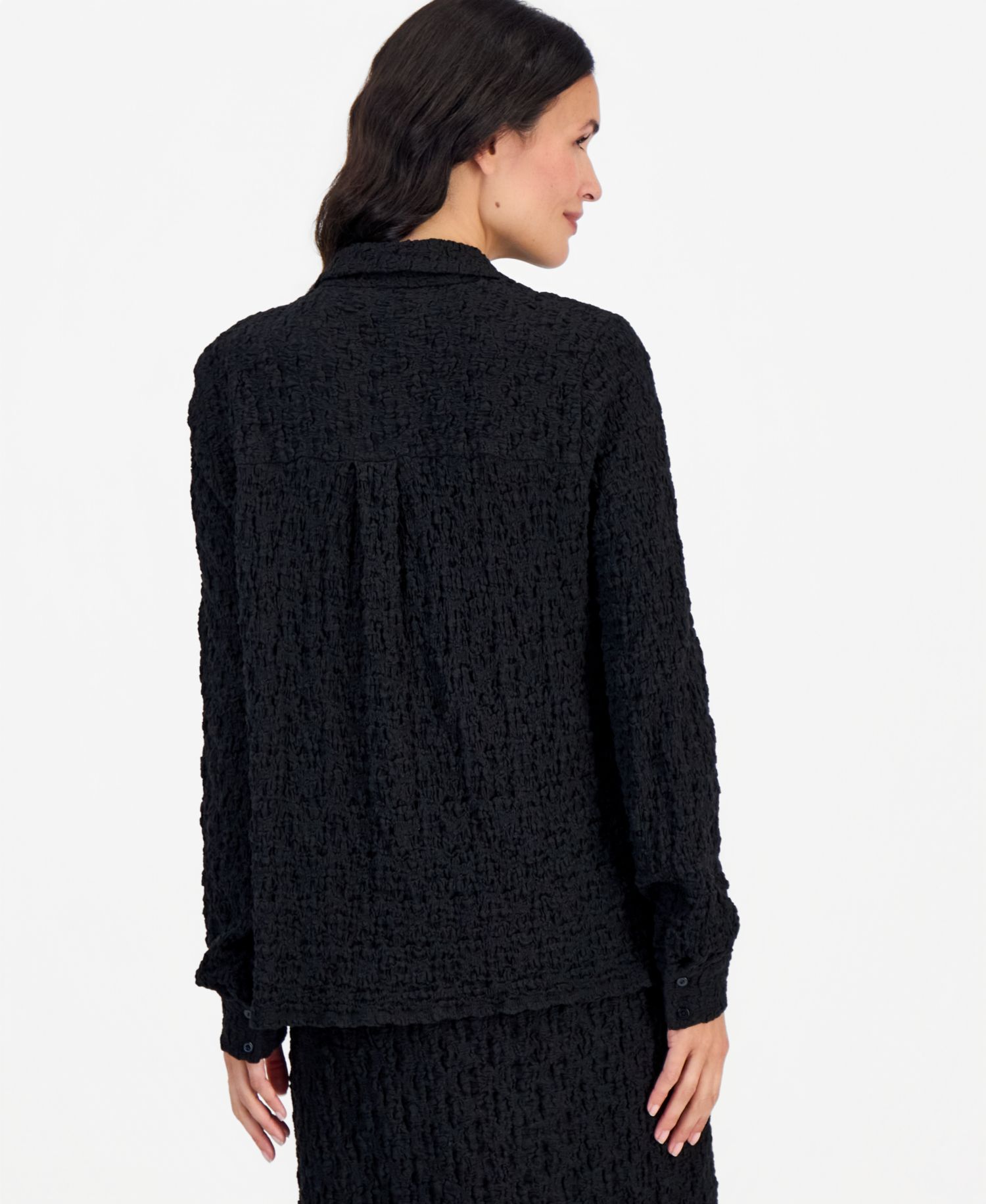 Women's Long-Sleeve Classic Collar Slim Blouse