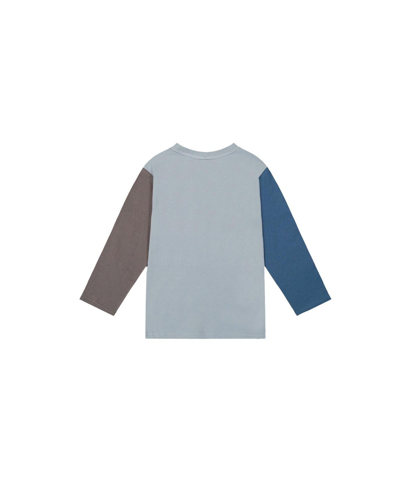 Футболка Deux par Deux Long Sleeve Cotton для мальчиков, цвет: Небесно-голубой — фото 7