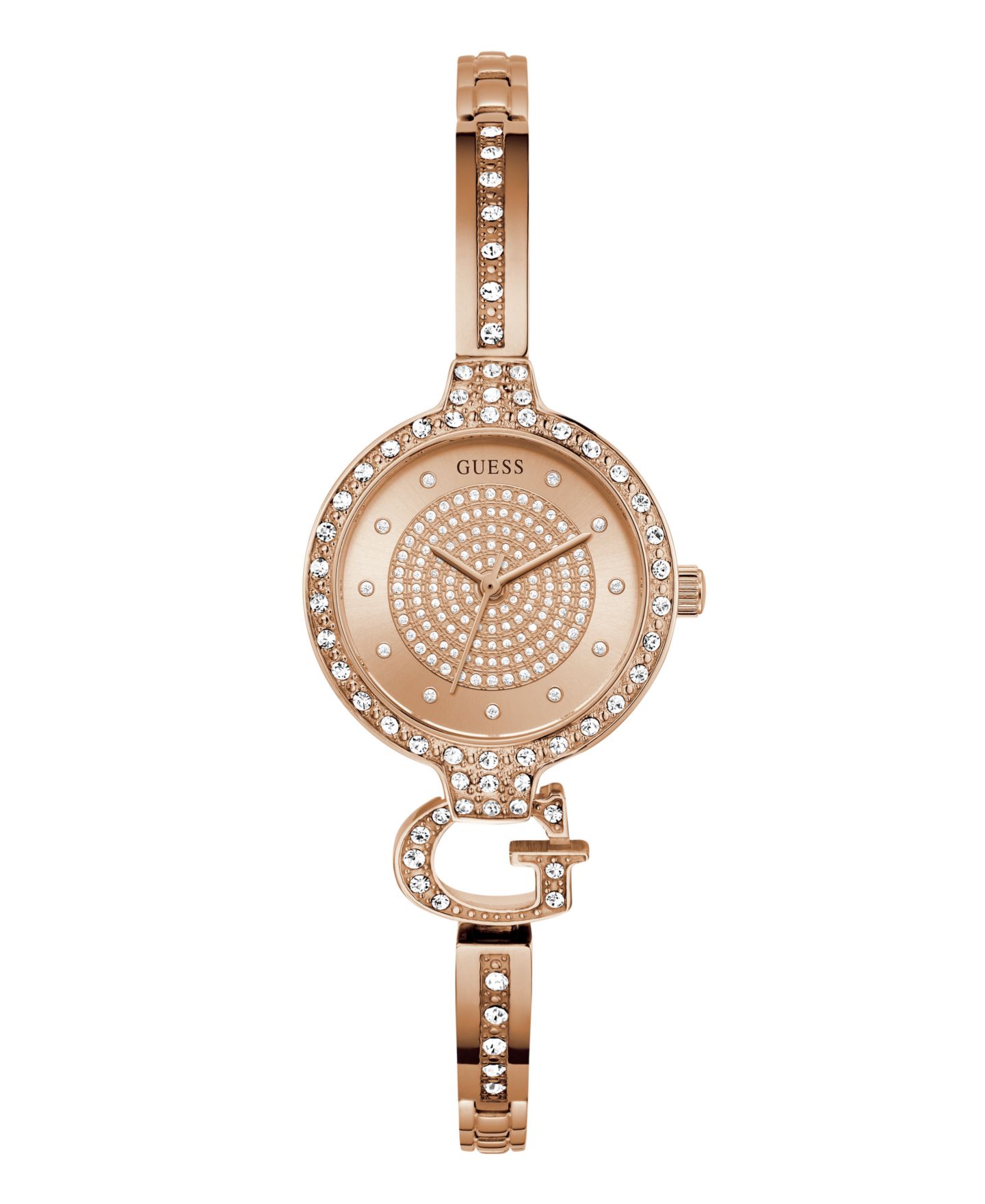Женские часы GUESS Quartz Rose Gold-Tone Stainless Steel 28mm — фото 1