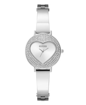 Women's Quartz Silver-Tone Stainless Steel Watch 30mm