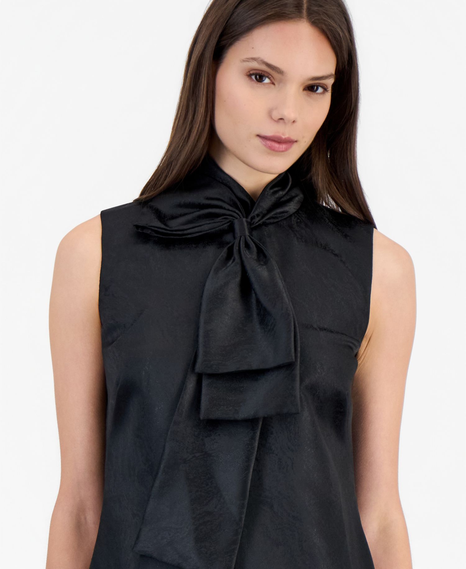 Women's Bow Neck Tiered Mini Dress