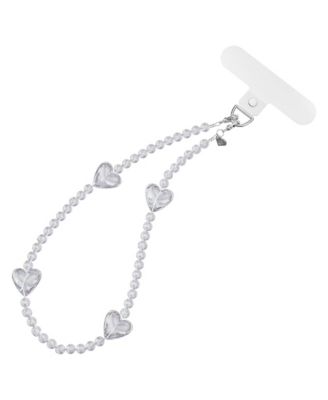 Phone Charm Beaded High-Strength Reinforced Cord Wristlet, Compatible with Phone Cases with Card Insert