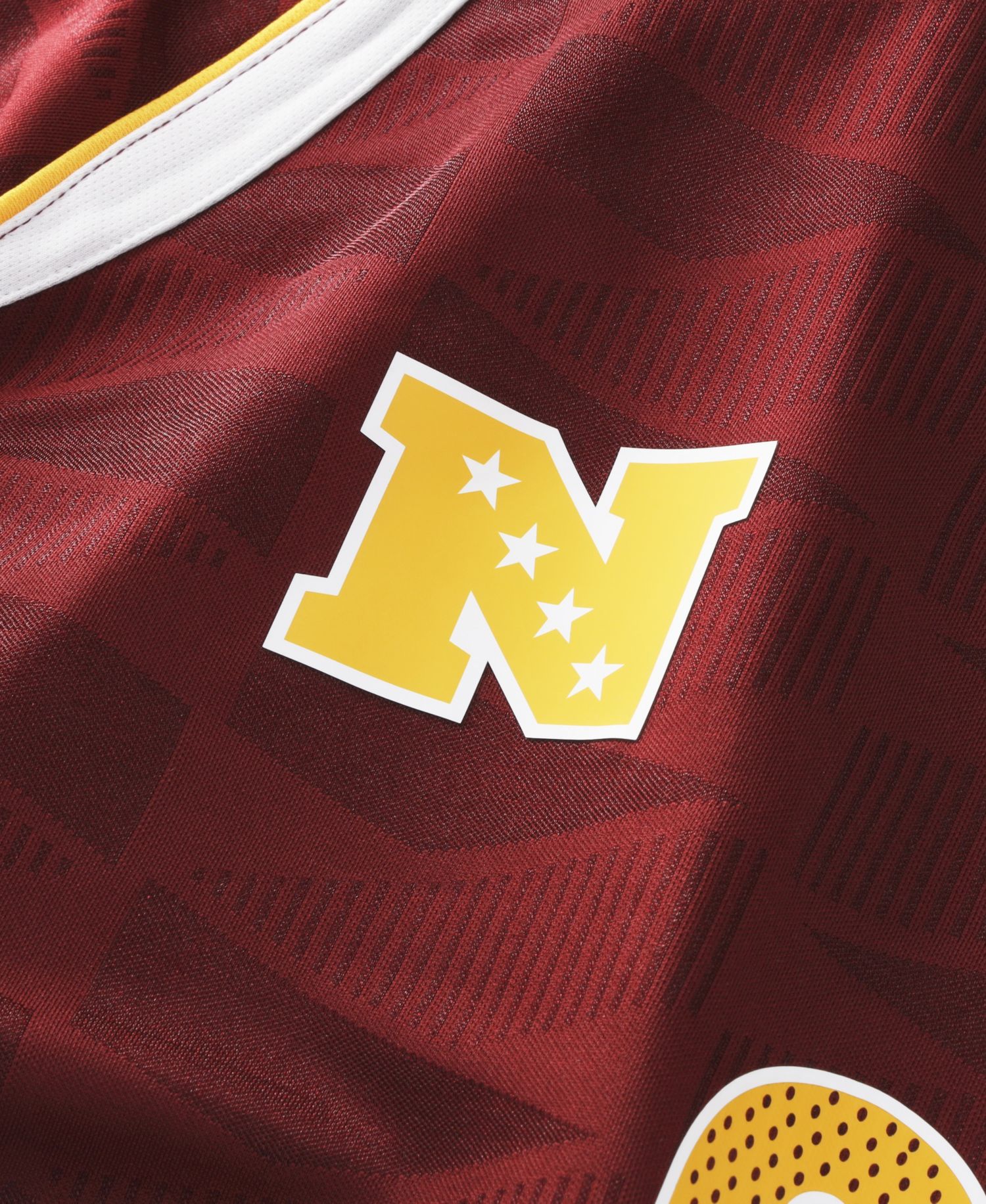 Big Boys and Girls Burgundy Washington Commanders Football x Football V-Neck Fan Jersey