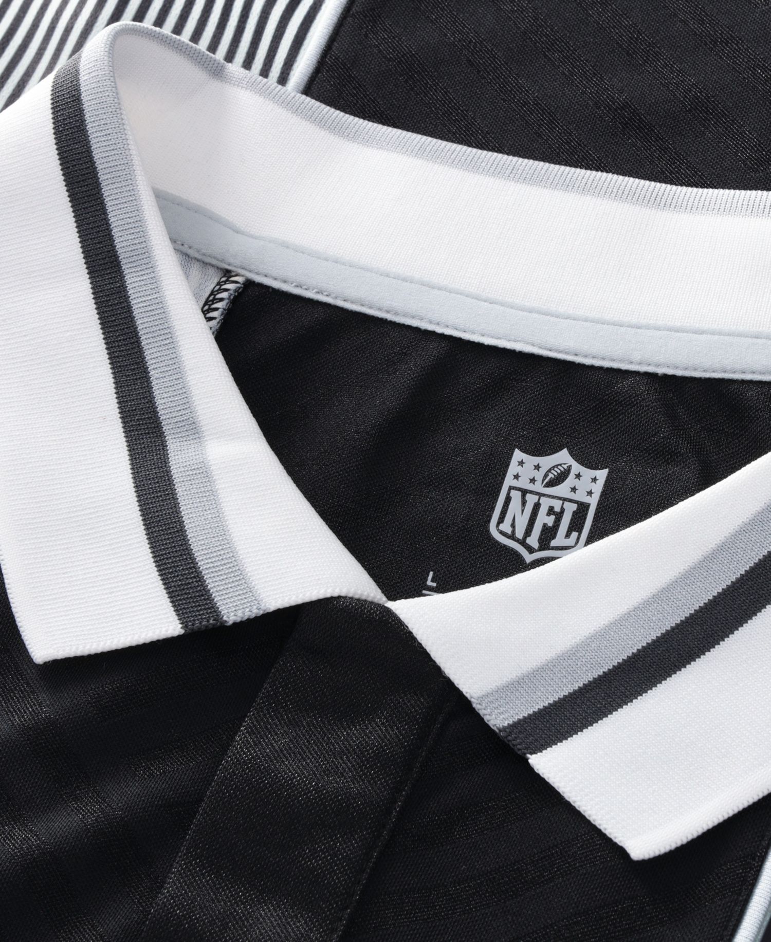 Big Boys and Girls Silver/Black Las Vegas Raiders Football x Football Collared Fan Jersey